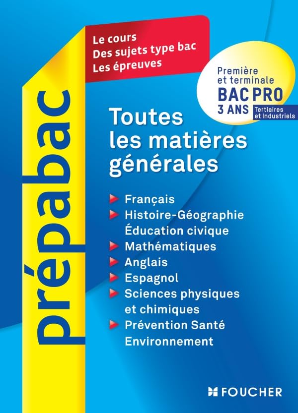 Toutes les matières générales Bac Pro 3 ans tertiaires et industriels. Books