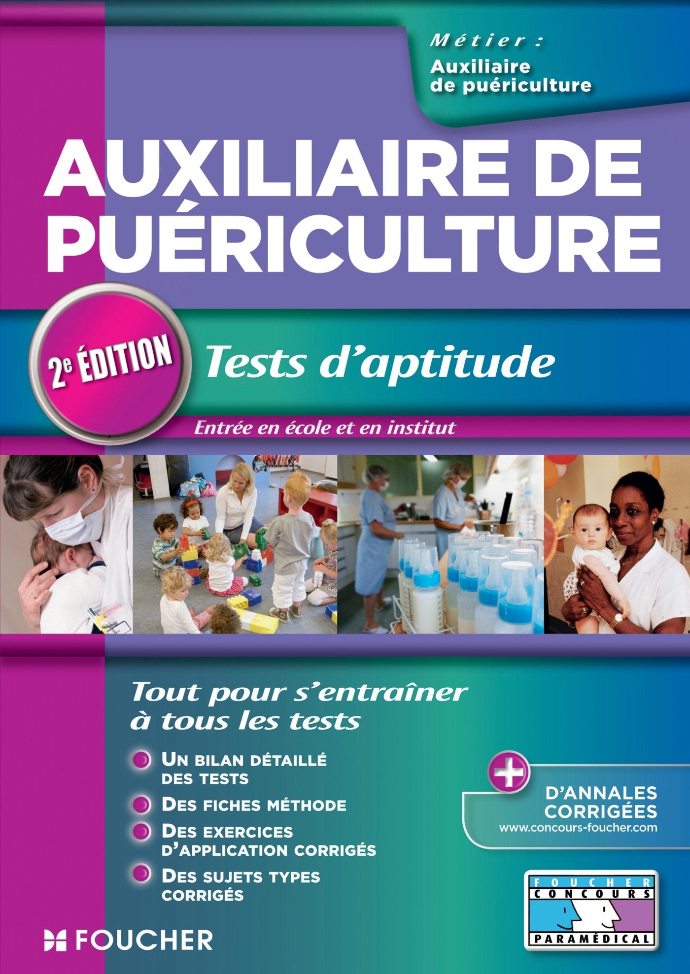 Auxiliaire de puériculture: Tests d'aptitude book