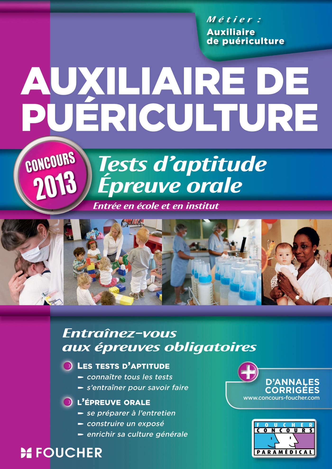 Auxiliaire de puériculture: Tests d'aptitude épreuve orale book