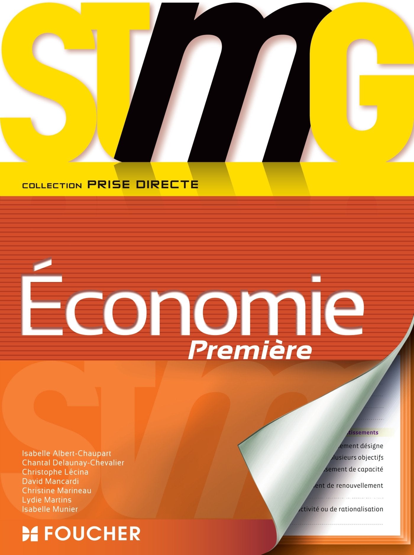 Prise directe Economie 1re Bac STMG book