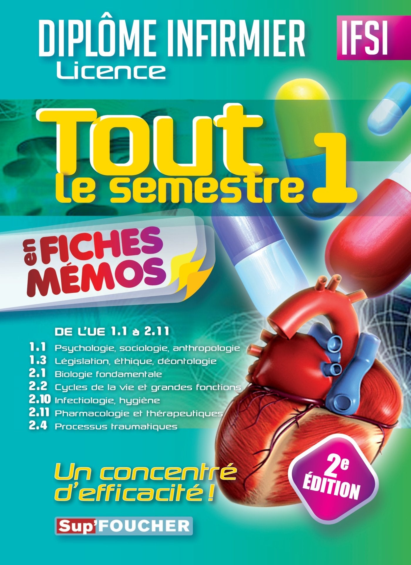 Tout le semestre 1 en fiches mémos: De l'UE 1.1 à 2.4 book