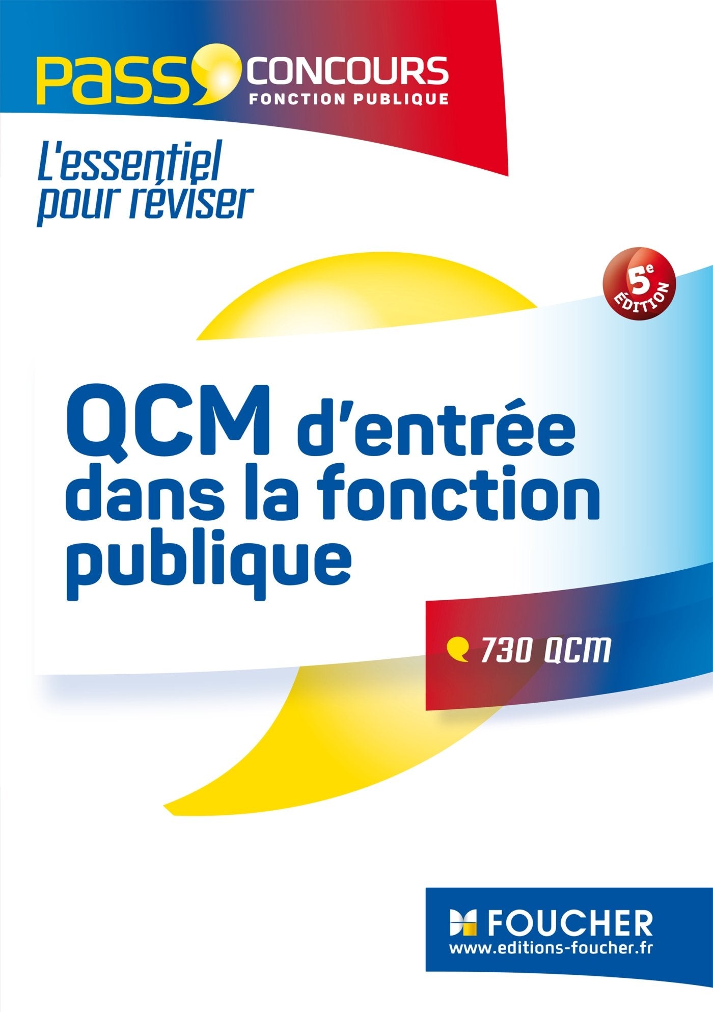 QCM d'entrée dans la fonction publique book