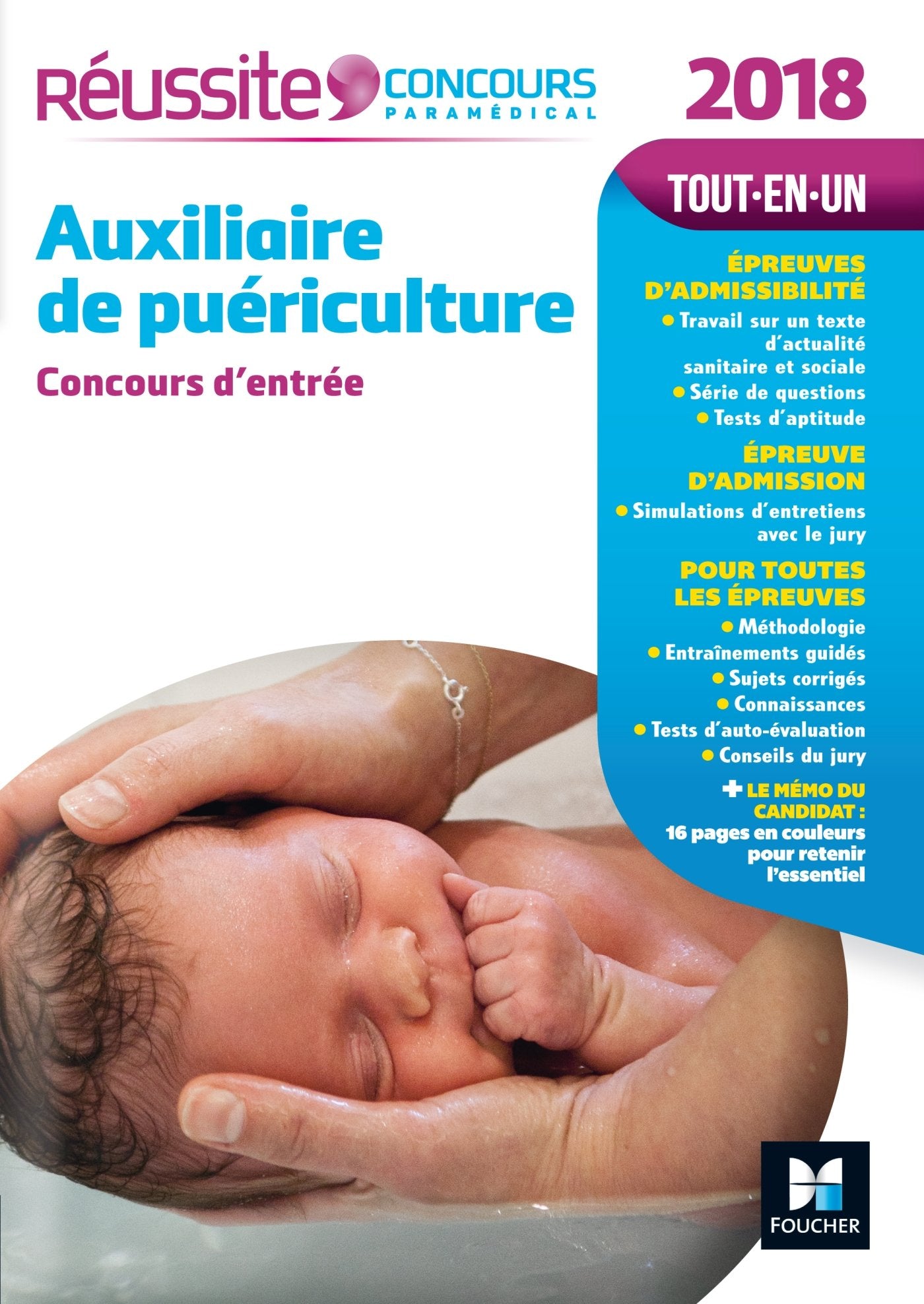 Réussite Concours Auxiliaire de puériculture - Concours d'entrée 2018 N°16 book