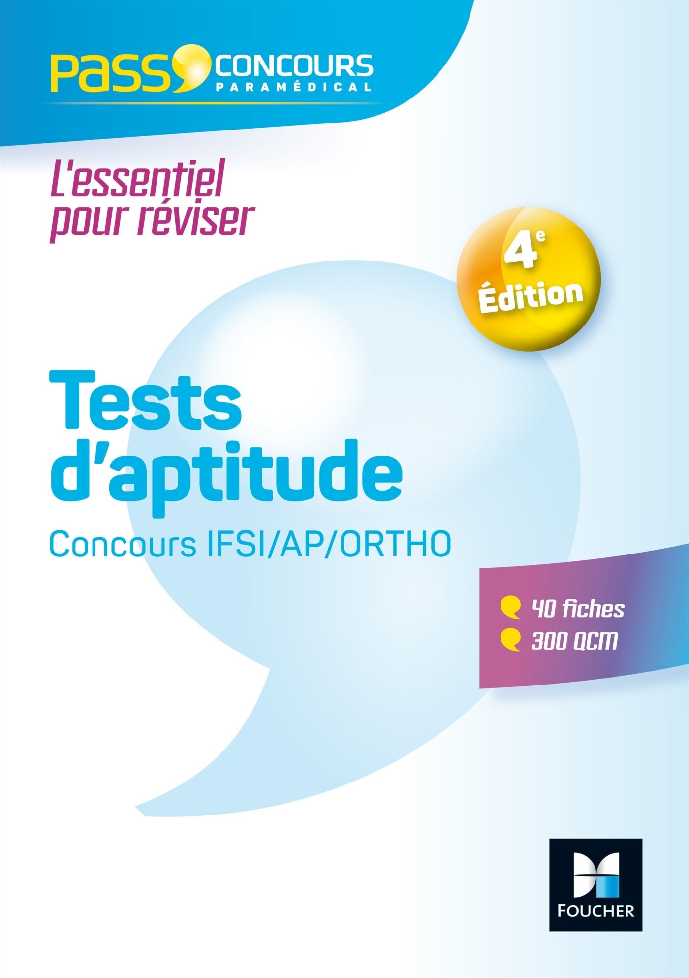 Pass'Concours - Tests d'aptitude Concours IFSI/AP/Ortho - Entrainement et révision book