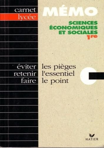 Sciences économiques et sociales, 1re Books