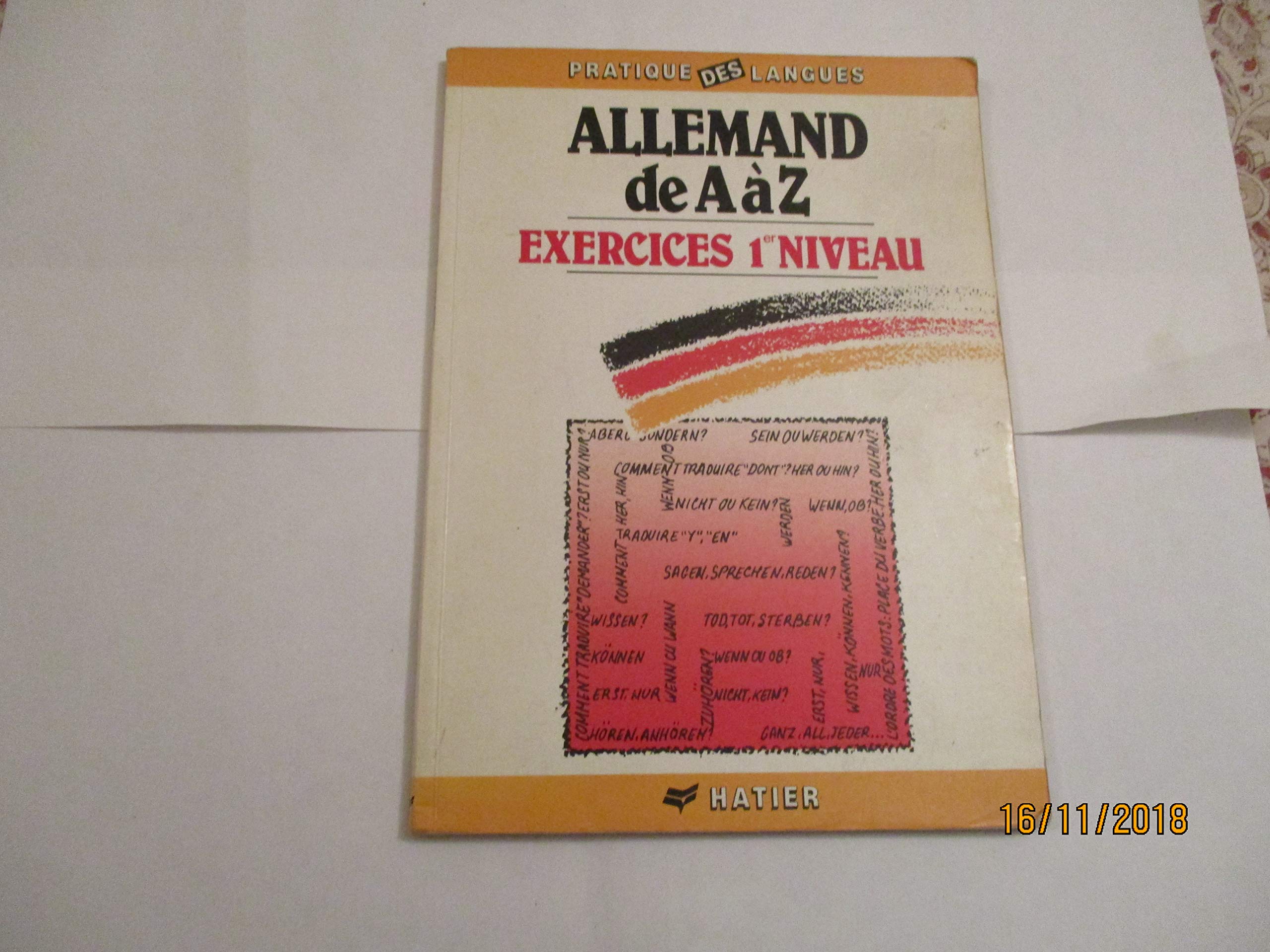 Allemand A à Z: Exercices niveau 1 book