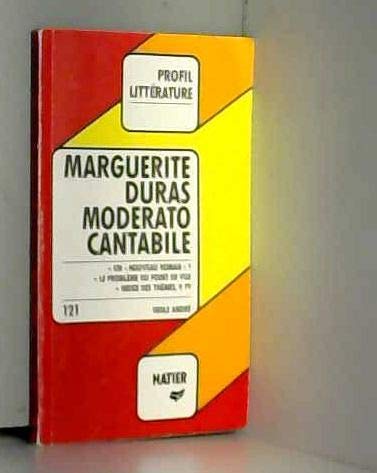 "Moderato cantabile", Marguerite Duras: Analyse critique Books