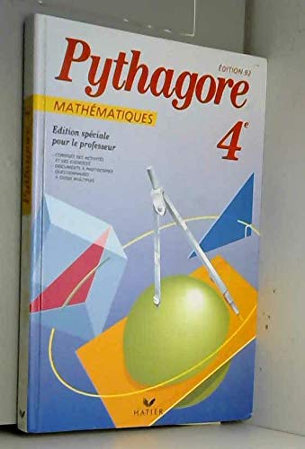 Mathematiques 4eme. Livre Du Maitre, Edition 1992 book