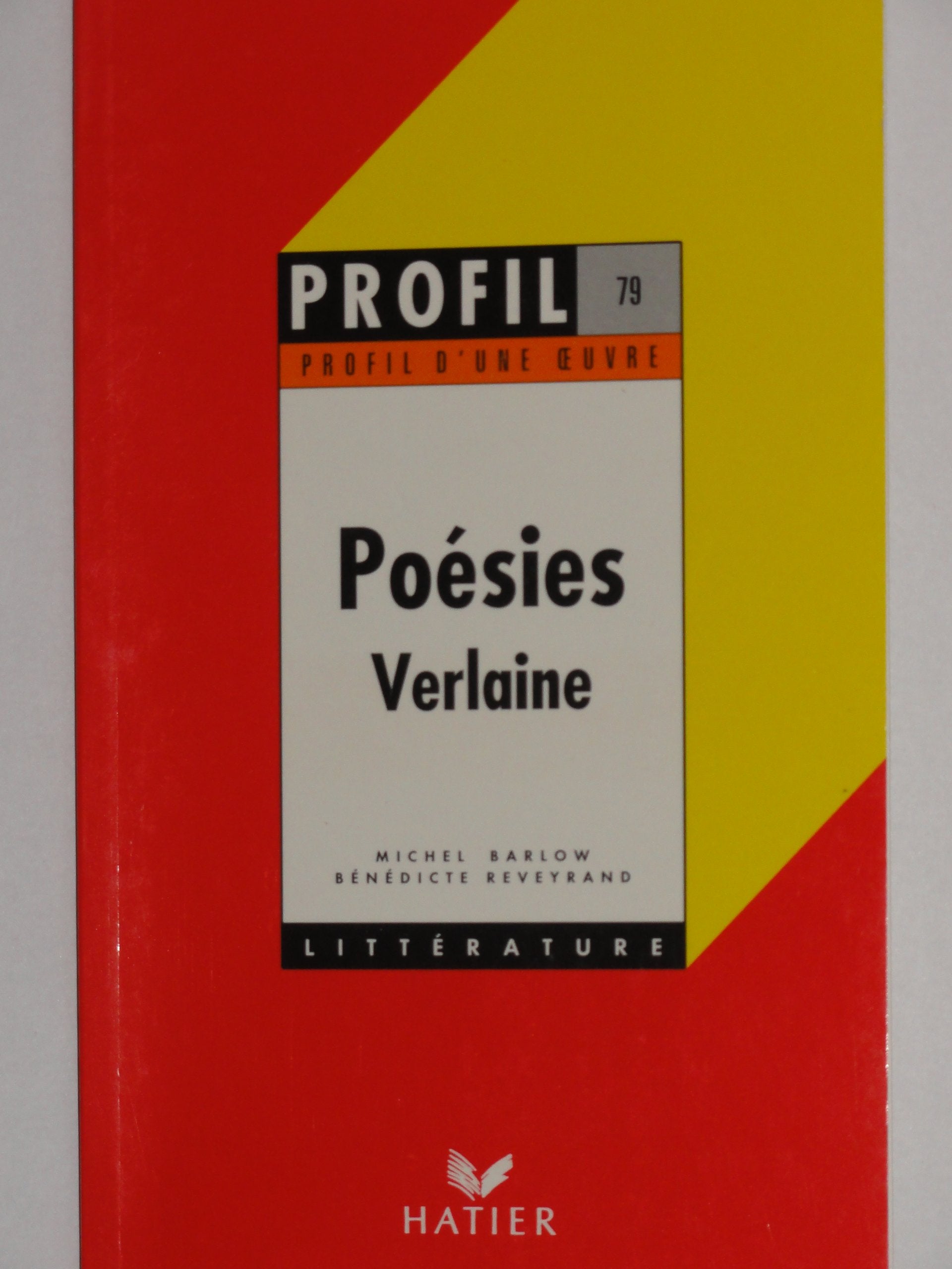 Profil d'une oeuvre : Poésies, Verlaine book