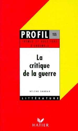 La Critique de la guerre book