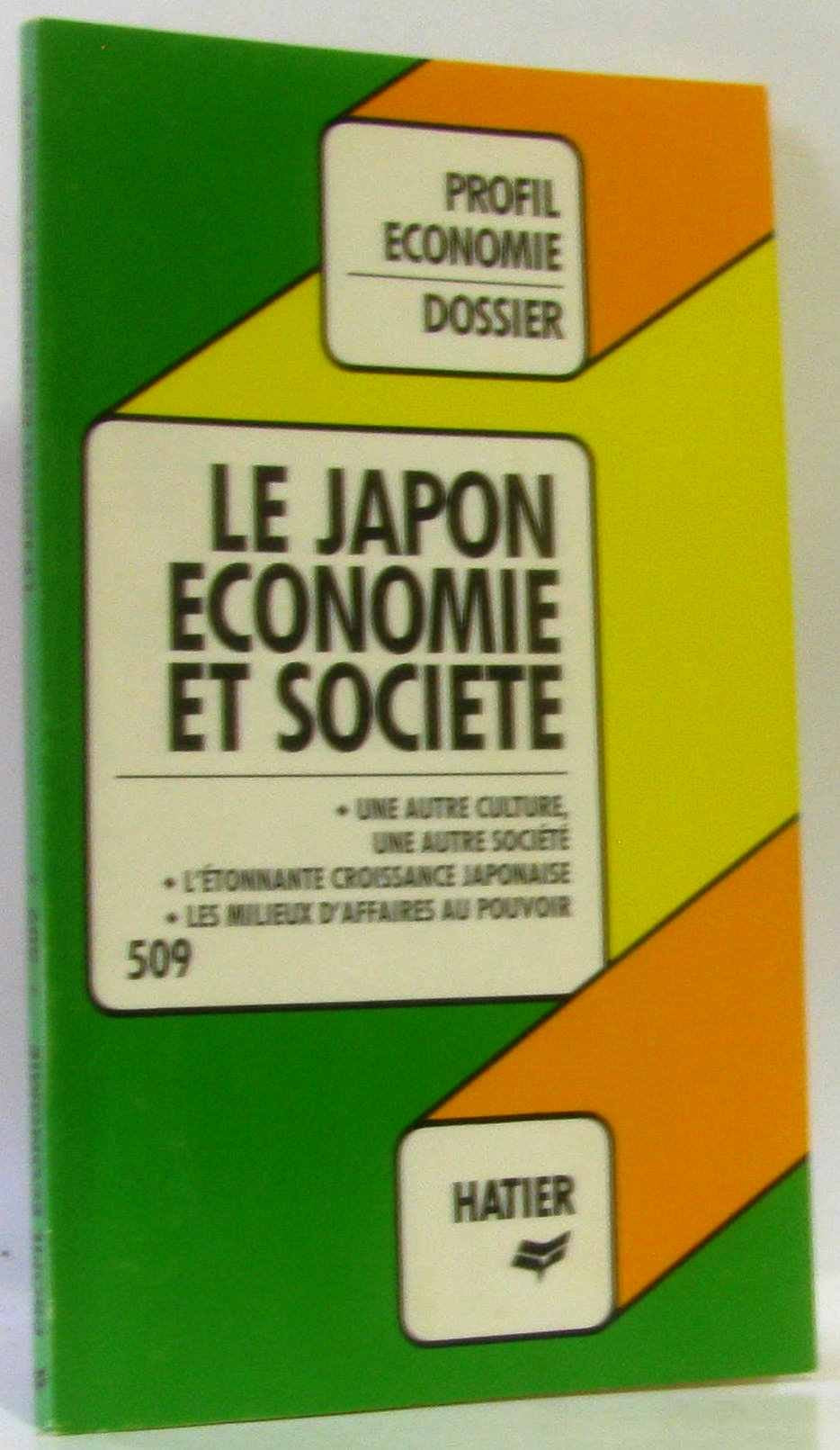 Le Japon : économie et societe book