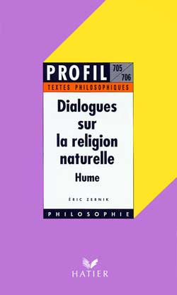 Dialogues sur la religion naturelle, David Hume book