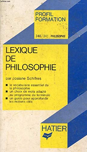 Lexique de philosophie book