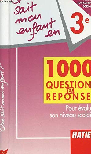 Que sait mon enfant en 3ème, édition 1990 book