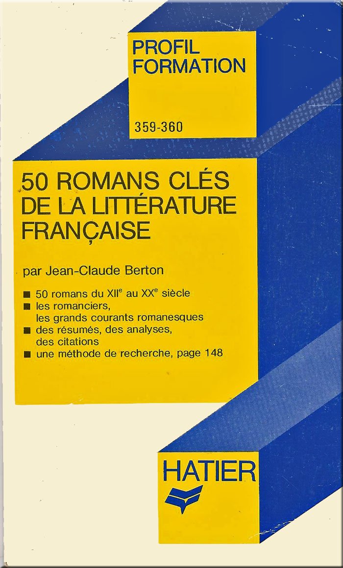 50 romans cles de la litterature française Books