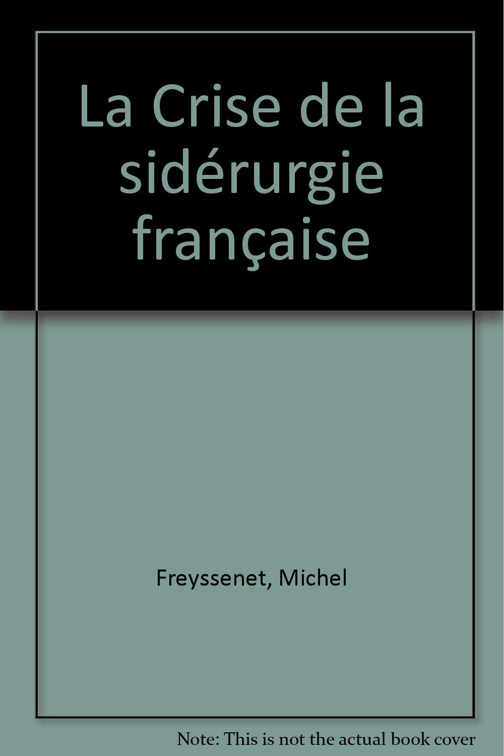 La Crise de la sidérurgie française Books