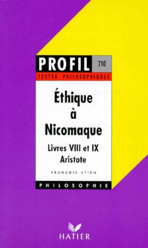 Ethique à Nicomaque de Aristote. Livres VIII et IX book