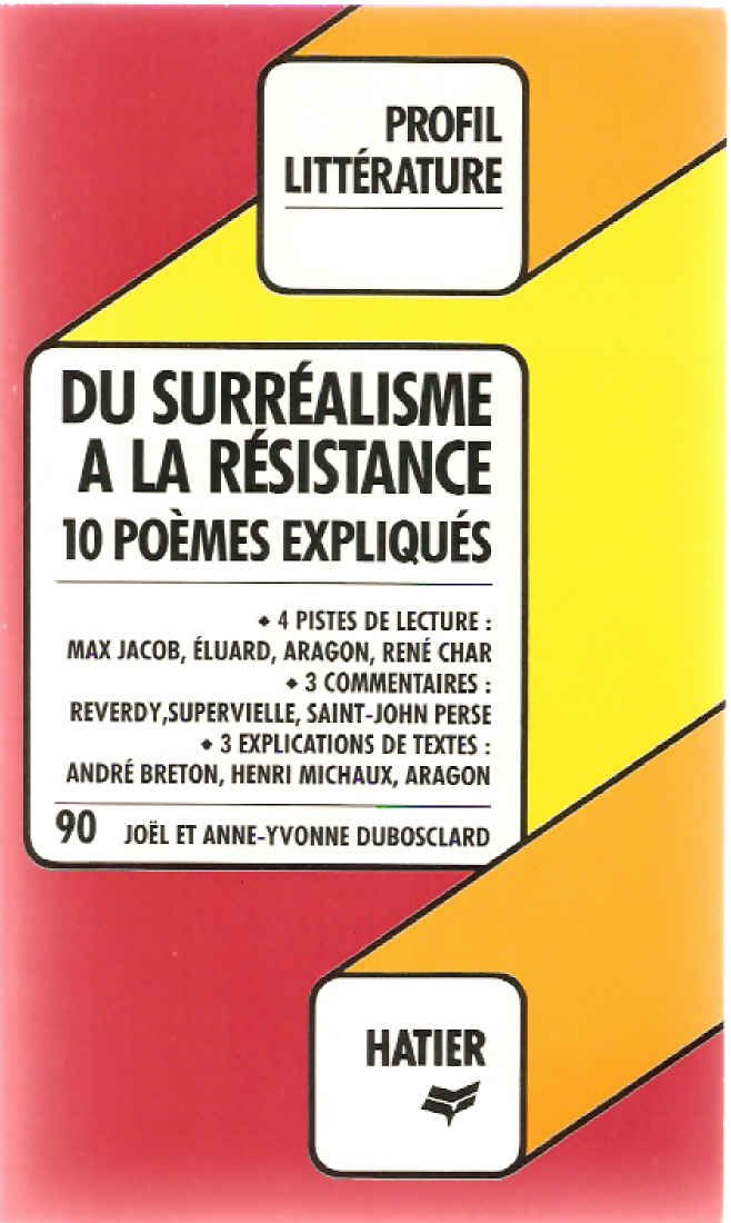 Profil D'Une Oeuvre - Du surréalisme à la Résistance book