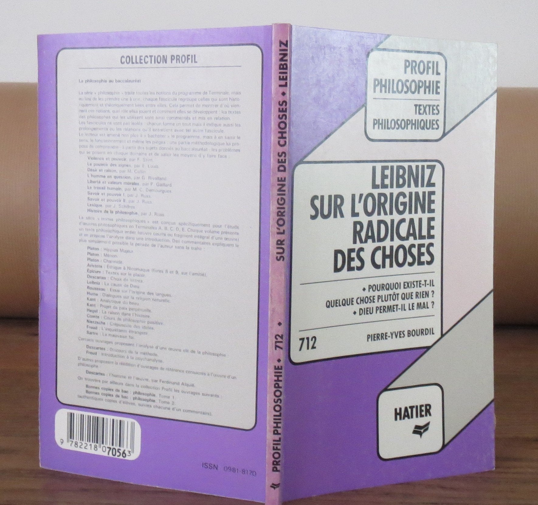 Sur l'origine radicale des choses (1697). La Cause de Dieu, défendue par sa justice, elle-même conciliée avec toutes ses autres perfections et la totalité de ses actions (1710) Books