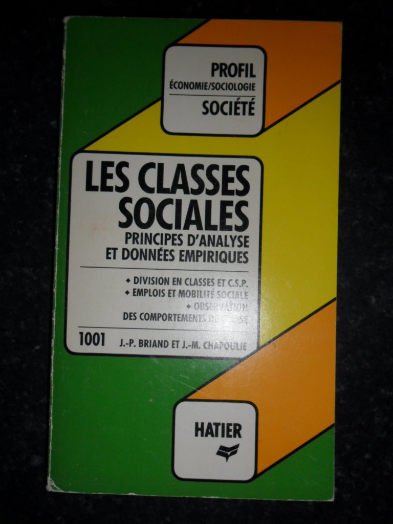 Les Classes sociales: Principes d'analyse et données empiriques book