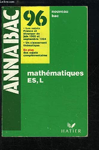 Product Image: Mathematiques es l (Annabac Corrige)