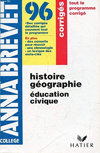 Histoire Geographie. Corriges book