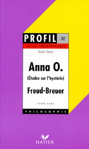 Anna O., étude sur l'hystérie, textes philosophiques book