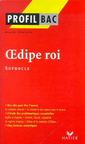 Profil d'une oeuvre : Oedipe roi, Sophocle book