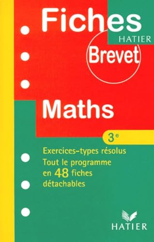 Fiches Brevet : Mathématiques, 3e book