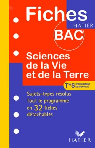 Fiches Bac sciences de la vie et de la terre - terminale S, Spécialité book