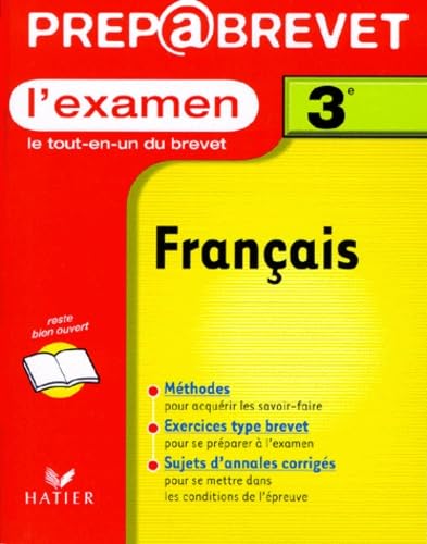 Prépabrevet, l'examen : Français, 3e book