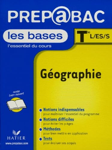 Prépabac, les bases : Géographie, terminale L, ES, S book