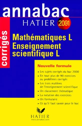 Annabac corrigés 2001 : Mathématiques et Enseignement scientifique book