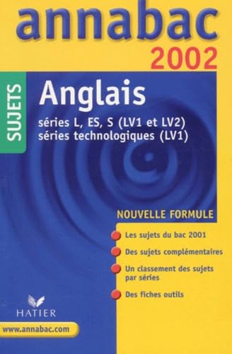 Anglais Series L, Es, S (Lv1 Et Lv2), Series Technologiques (Lv1). Sujets 2002 book