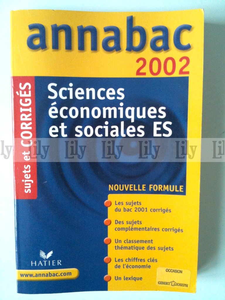 Sciences Economiques Et Sociales Es. Sujets Et Corriges 2002 Books