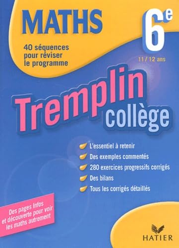Tremplin Collège : Mathématiques, 6e - 11-12 ans book