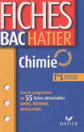 Fiches Bac Hatier : Chimie, terminale S - Enseignements obligatoire et de spécialité book
