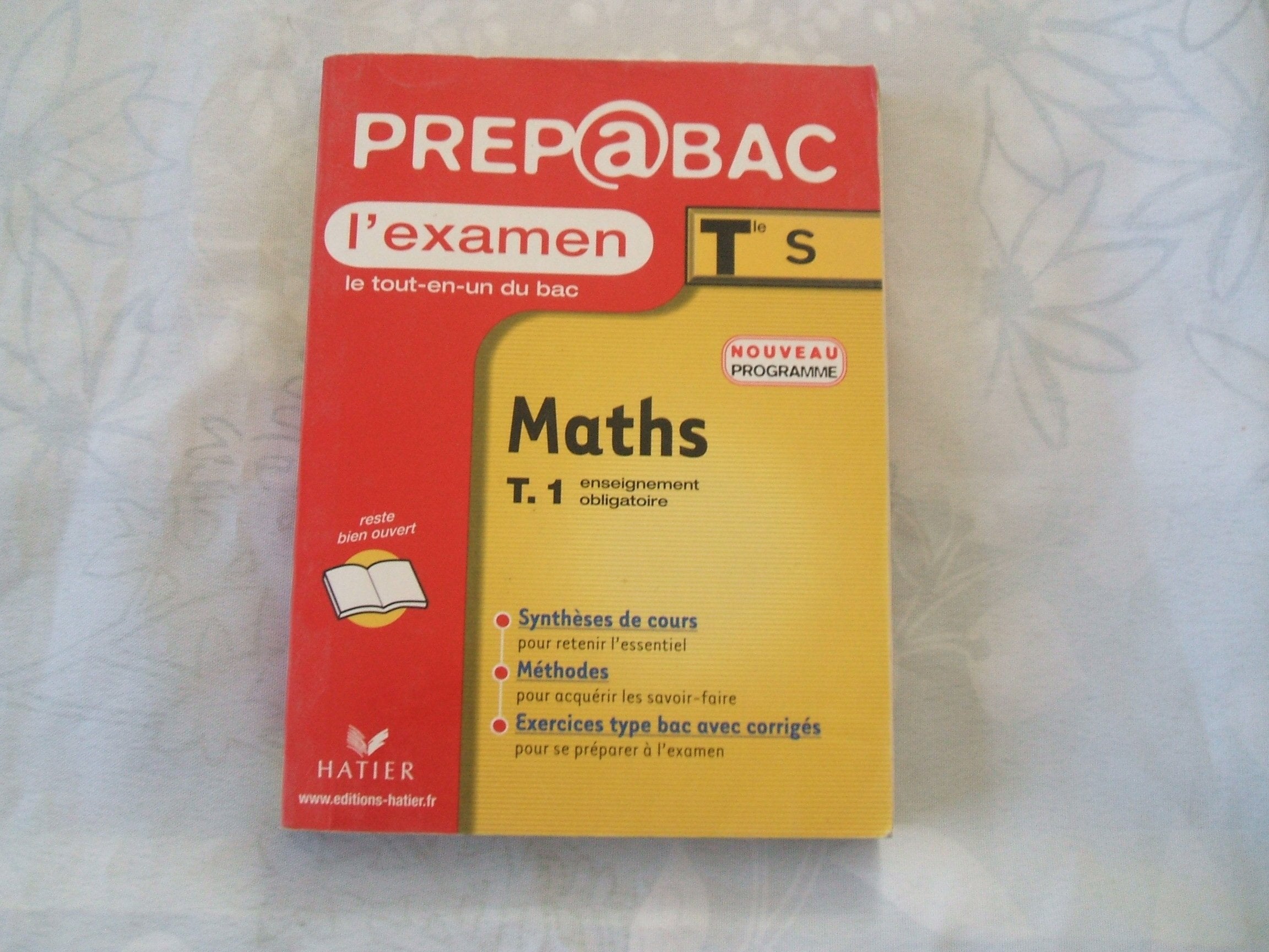 Prépabac, l'examen : Maths, tome 1, terminale S - Enseignement obligatoire book