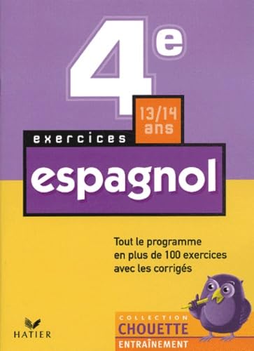Chouette Entraînement : Espagnol, 4e - 13-14 ans (+ corrigés) book