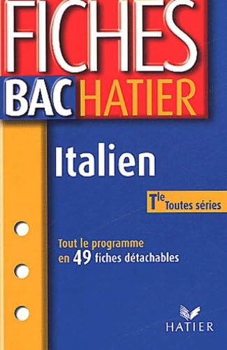 Italien Terminales toutes séries Books