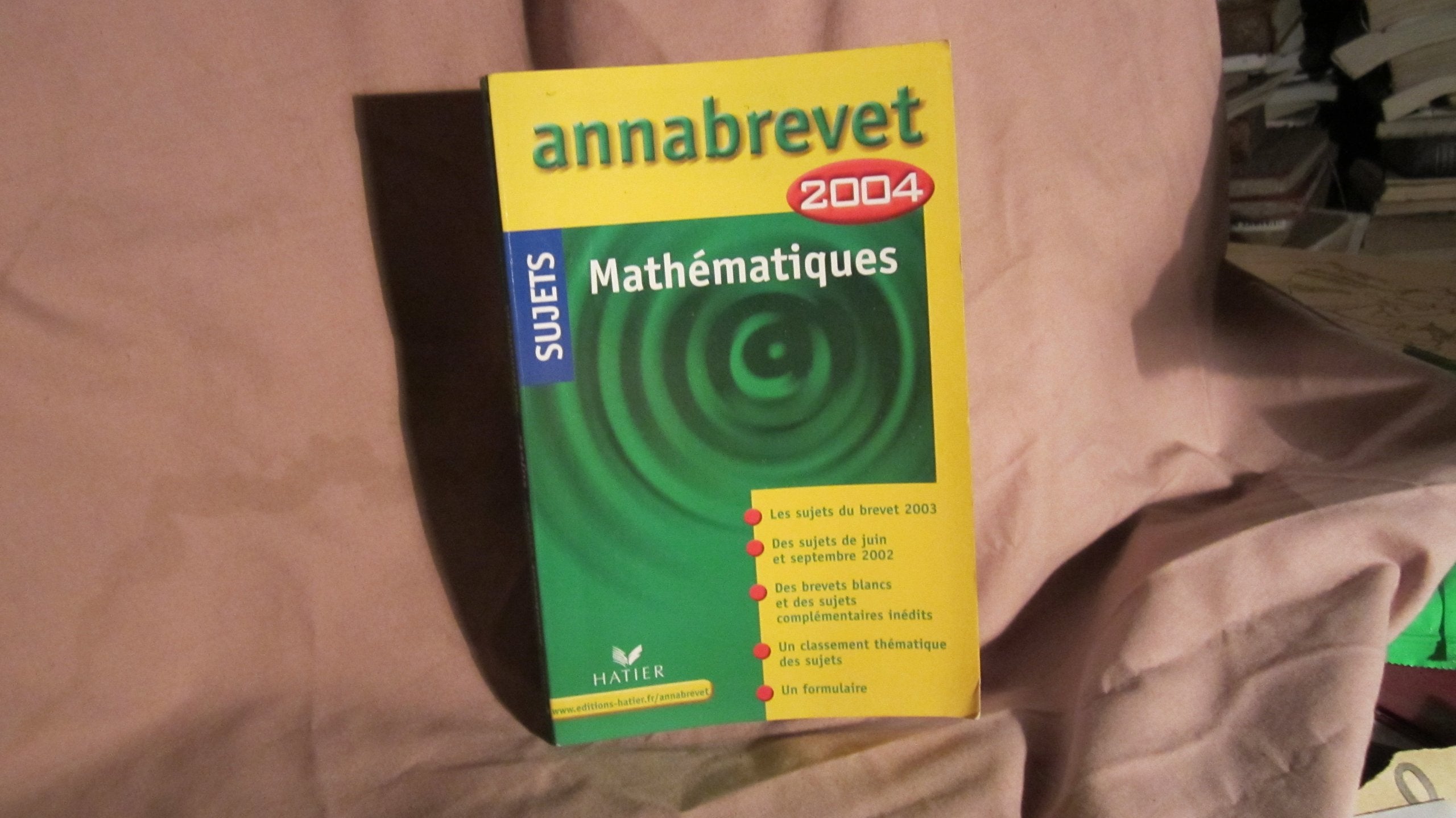 Annabrevet 2004 : Mathématiques (sujets) book