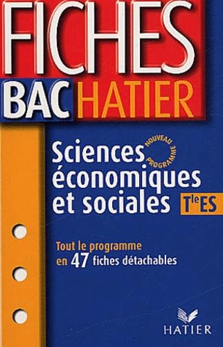 Sciences économiques et sociales Tle ES Books