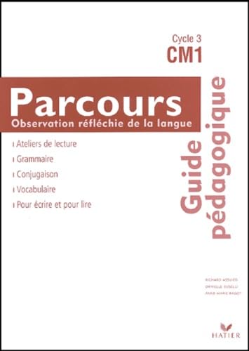 Product Image: Parcours Observation réfléchie de la langue CM1: Guide pédagogique