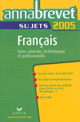 Français série générale, technologique et professionnelle: Sujets book
