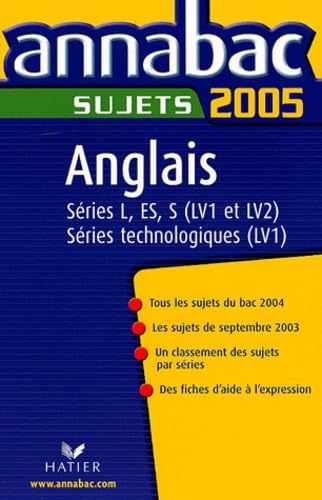 Anglais série L-ES-S LV1 et LV2, série technologique LV1: Sujets book