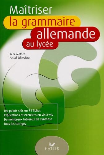 Maîtriser la grammaire allemande au lycée Books