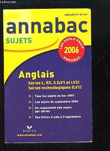 Anglais: Séries L, ES, S (LV1 et LV2), séries technologiques (LV1) book