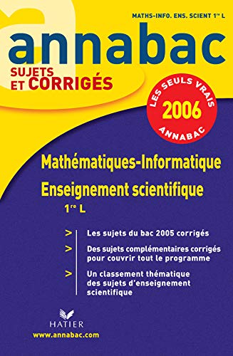 Mathématiques-Informatique 1e L ; Enseignement scientifique 1e L book