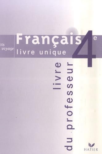 Français 4e: Mots en voyage, Livre du professeur book