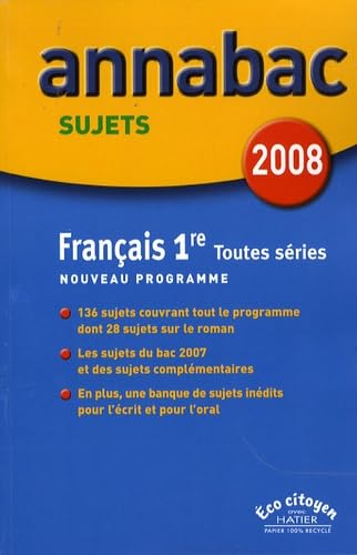 Français 1e toutes séries: Sujets Books